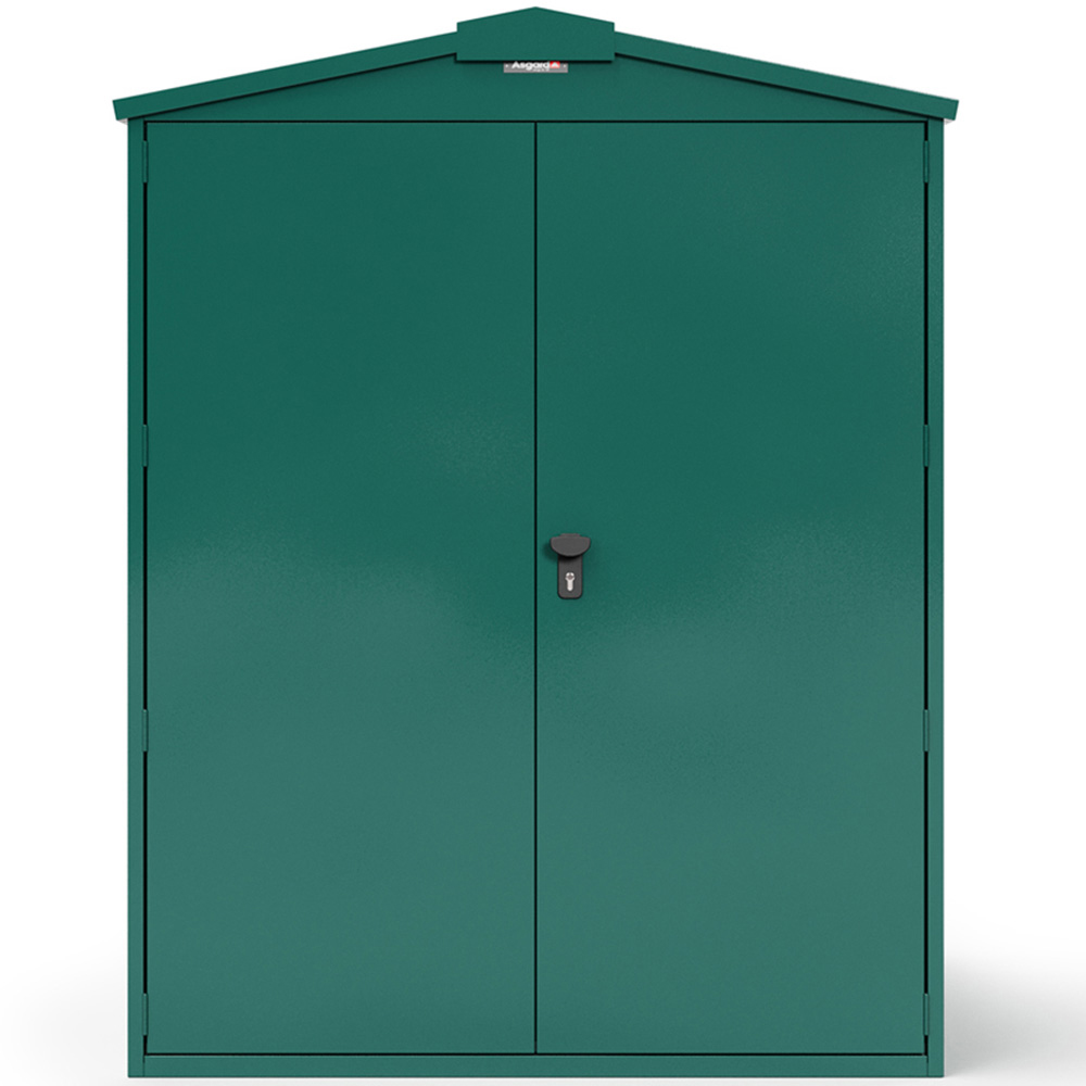 Asgard Centurion 5 x 7ft Double Door Green High Security Bike Shed Image 3