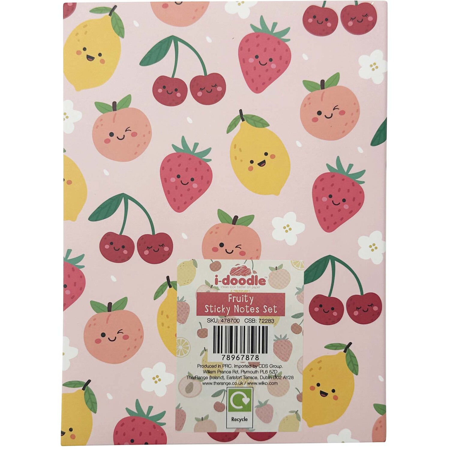 Fruity Sticky Notes Set Pink Image 4