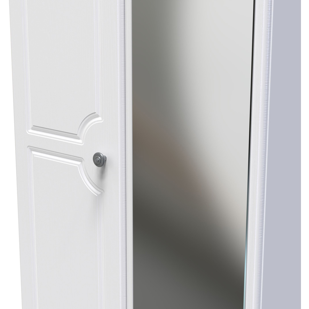 Crowndale Pembroke 2 Door Matt White Mirror Wardrobe Ready Assembled Image 5