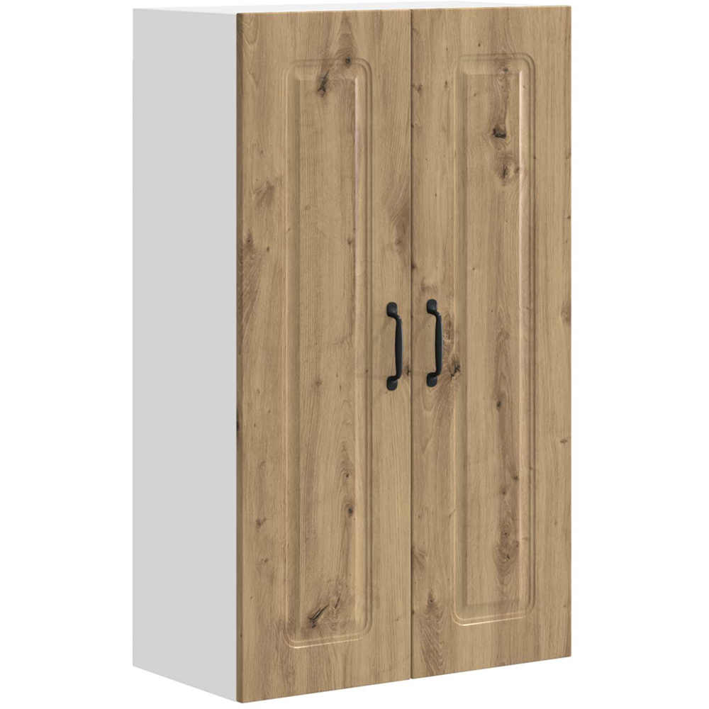 vidaXL 2 Door Artisan Oak Kitchen Wall Cabinet Image 2