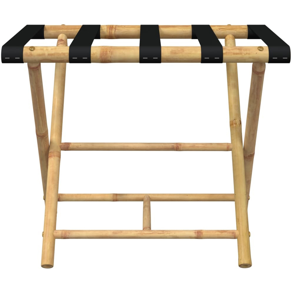 Walplus 2 Shelf Bamboo Folding Luggage Rack Image 3
