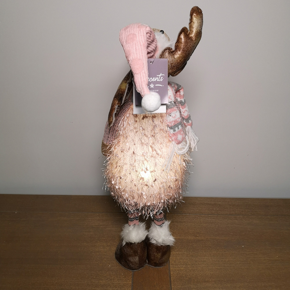 Samuel Alexander Light Up Standing Moose Reindeer Christmas Decoration Image 6
