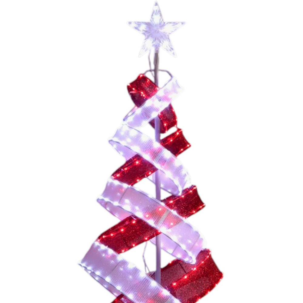 Red and White LED Christmas Tree Image 3