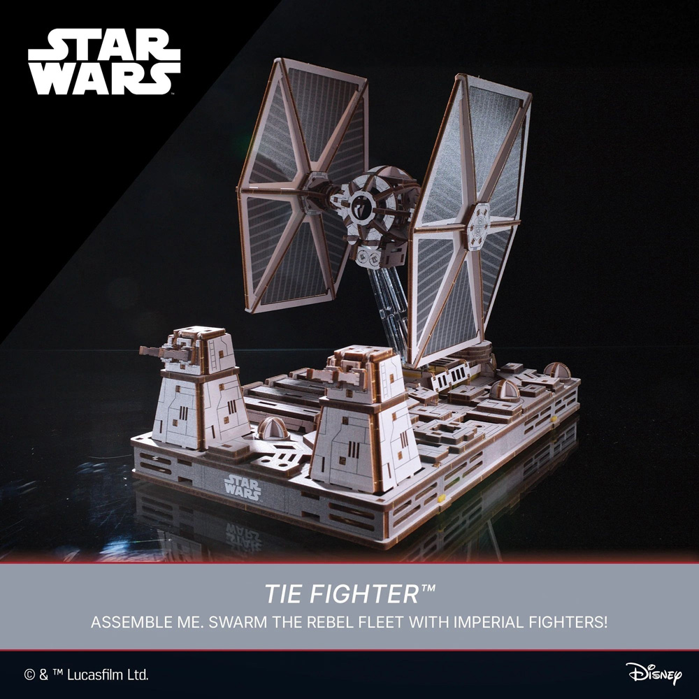 Ugears Star Wars TIE Fighter Mechanical Model Image 6