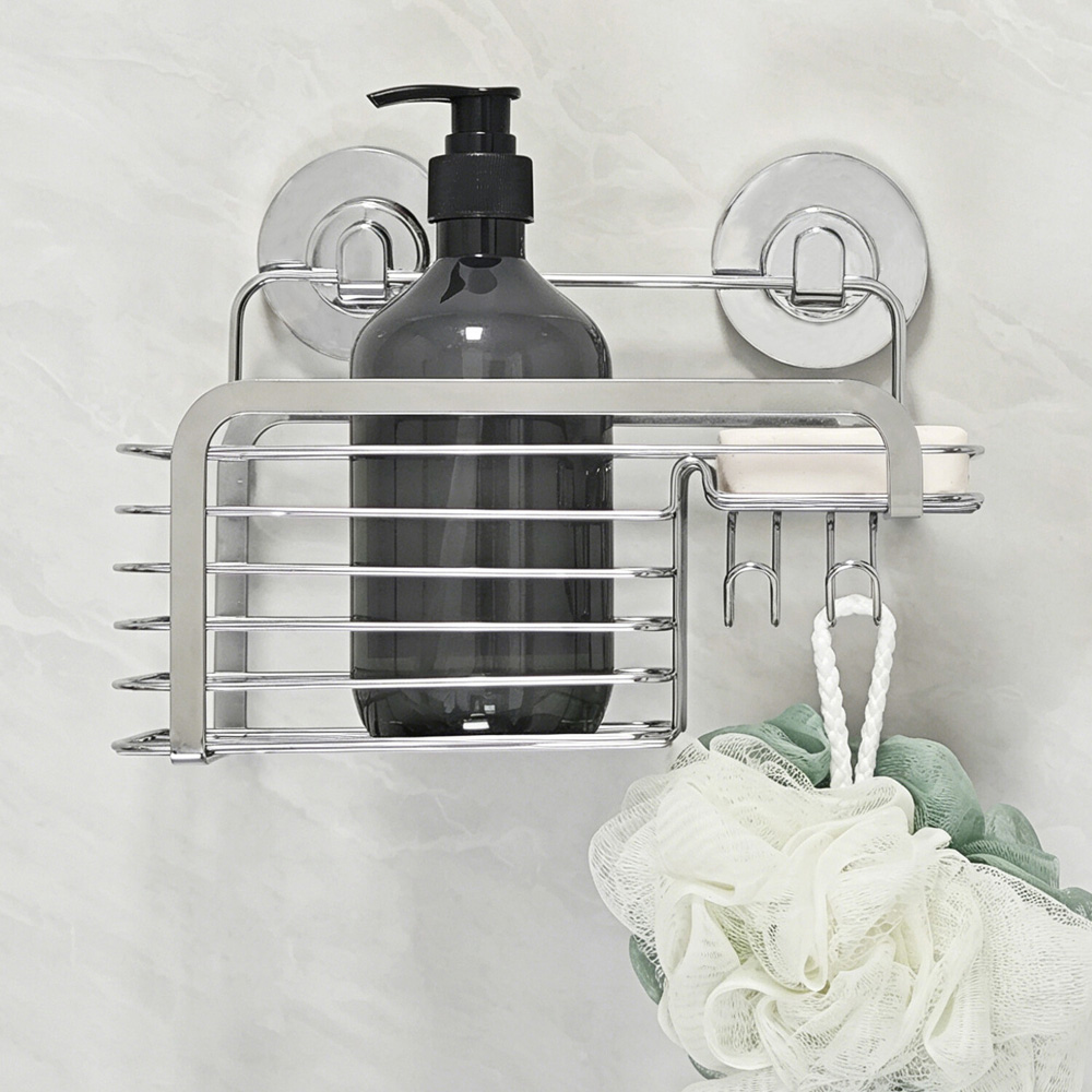 Harrow Shower Basket Silver Image 3