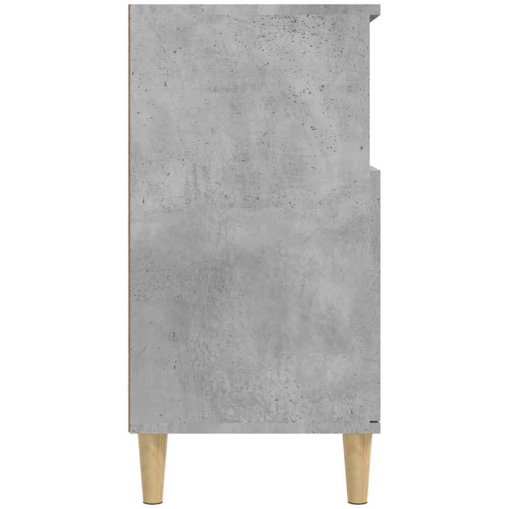 vidaXL 2 Door 2 Shelf Concrete Grey Sideboard Image 6