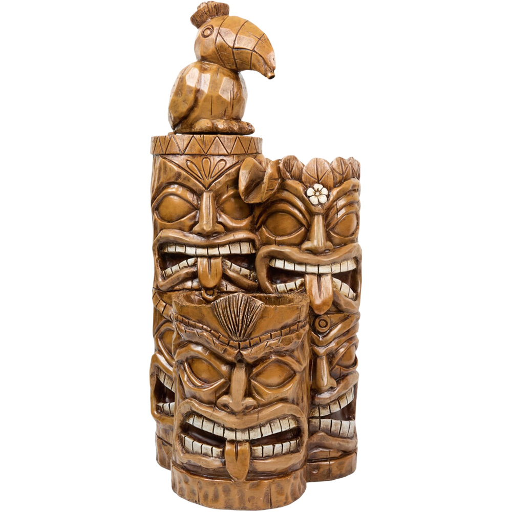 Tiki Stacks Outdoor Water Feature Brown Image 1