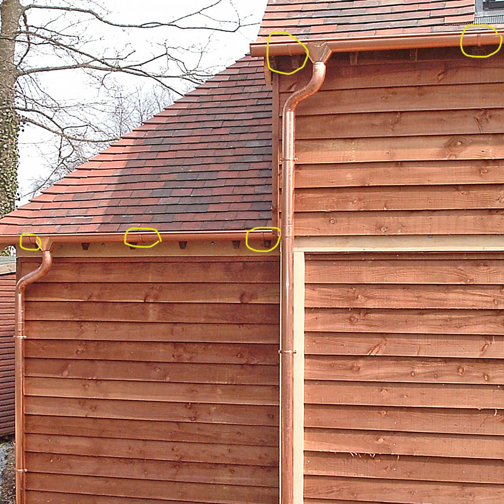 Metal Gutta Copper Roof Bracket Image 2