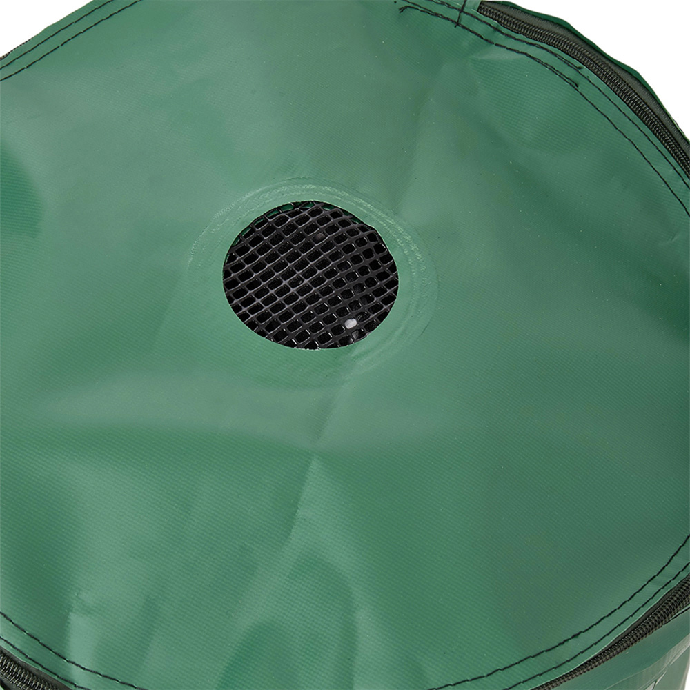 Living and Home 380L Green Collapsible Mesh Filter Rainwater Collection Tank with Side Tap Image 7