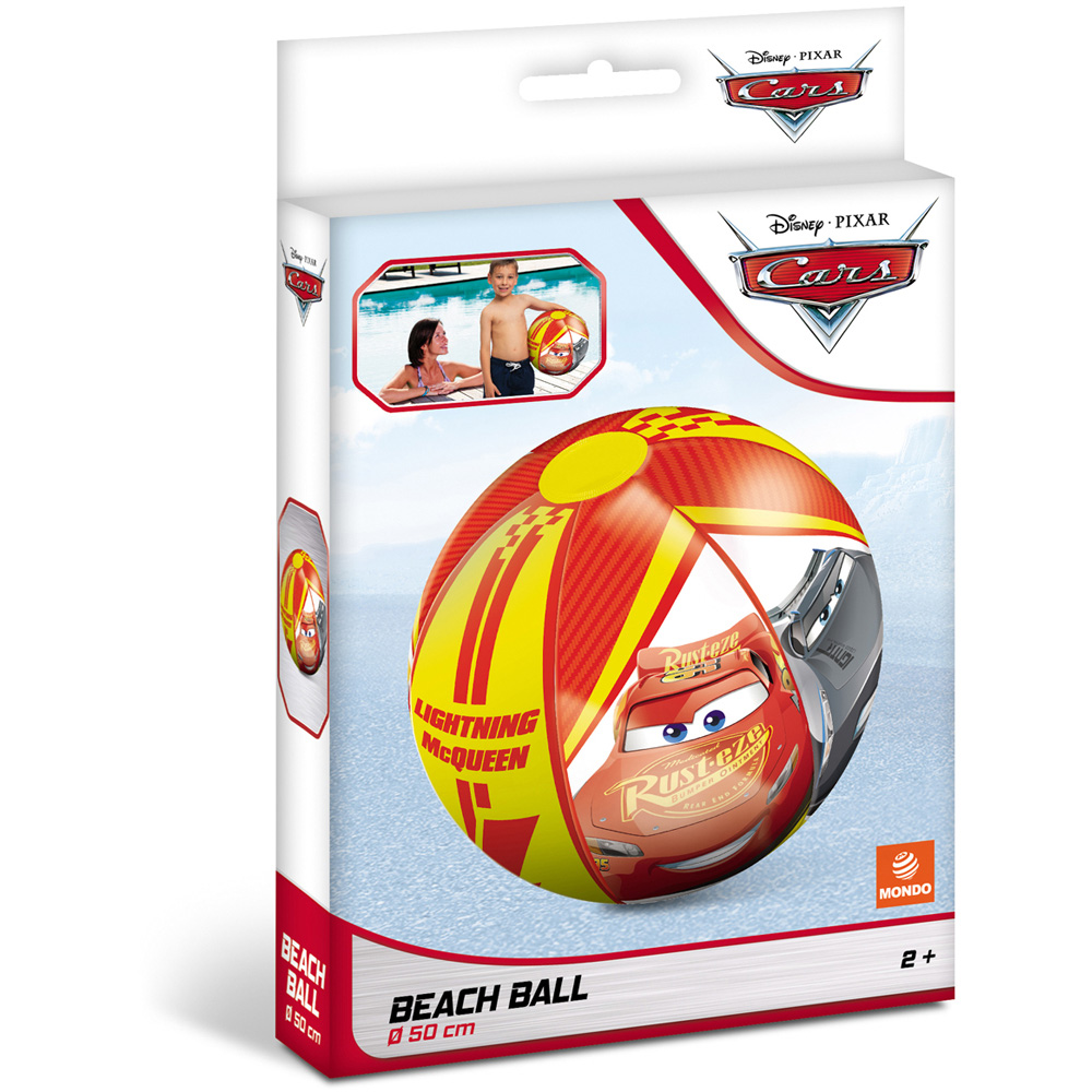 Mondo Kids Disney Cars Lightning McQueen Inflatable Beach Ball Image 2
