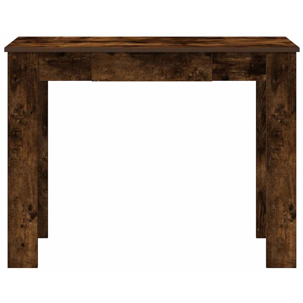 vidaXL Large Desk Smoked Oak Image 4