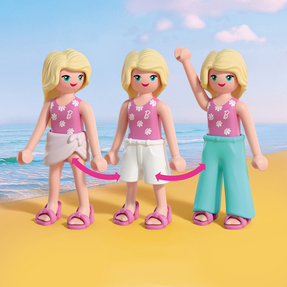 Playmobil Barbie Beach Dress Up Play Set 54 Piece Image 6