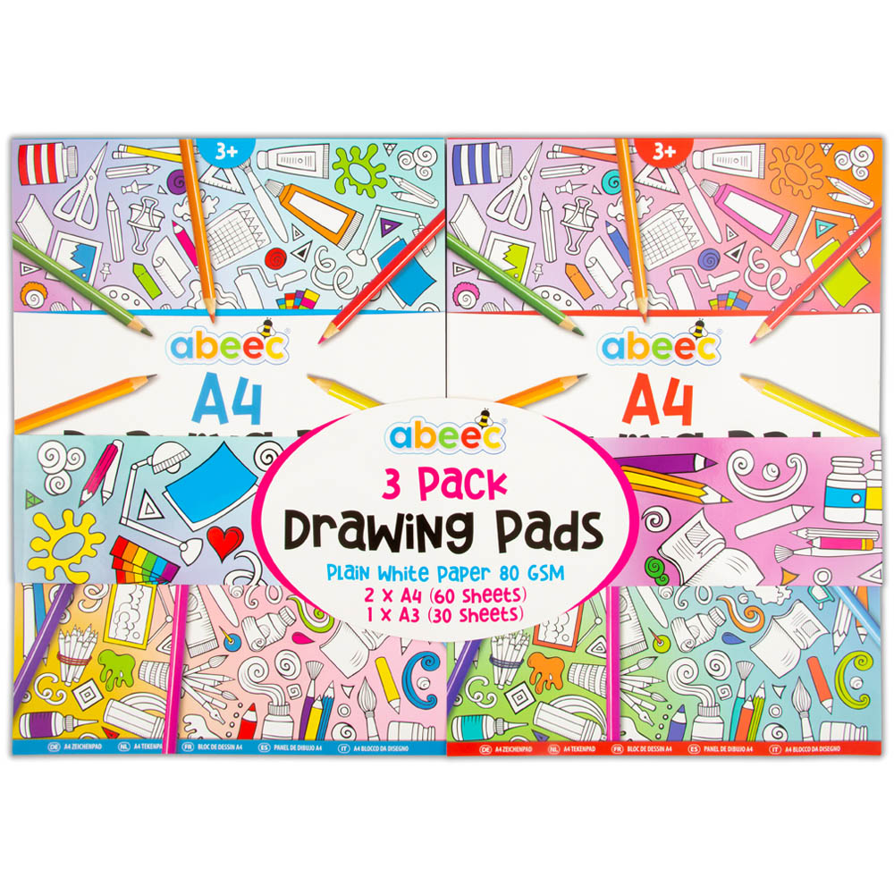 Abeec Drawing Pad 3 Pack Image 3