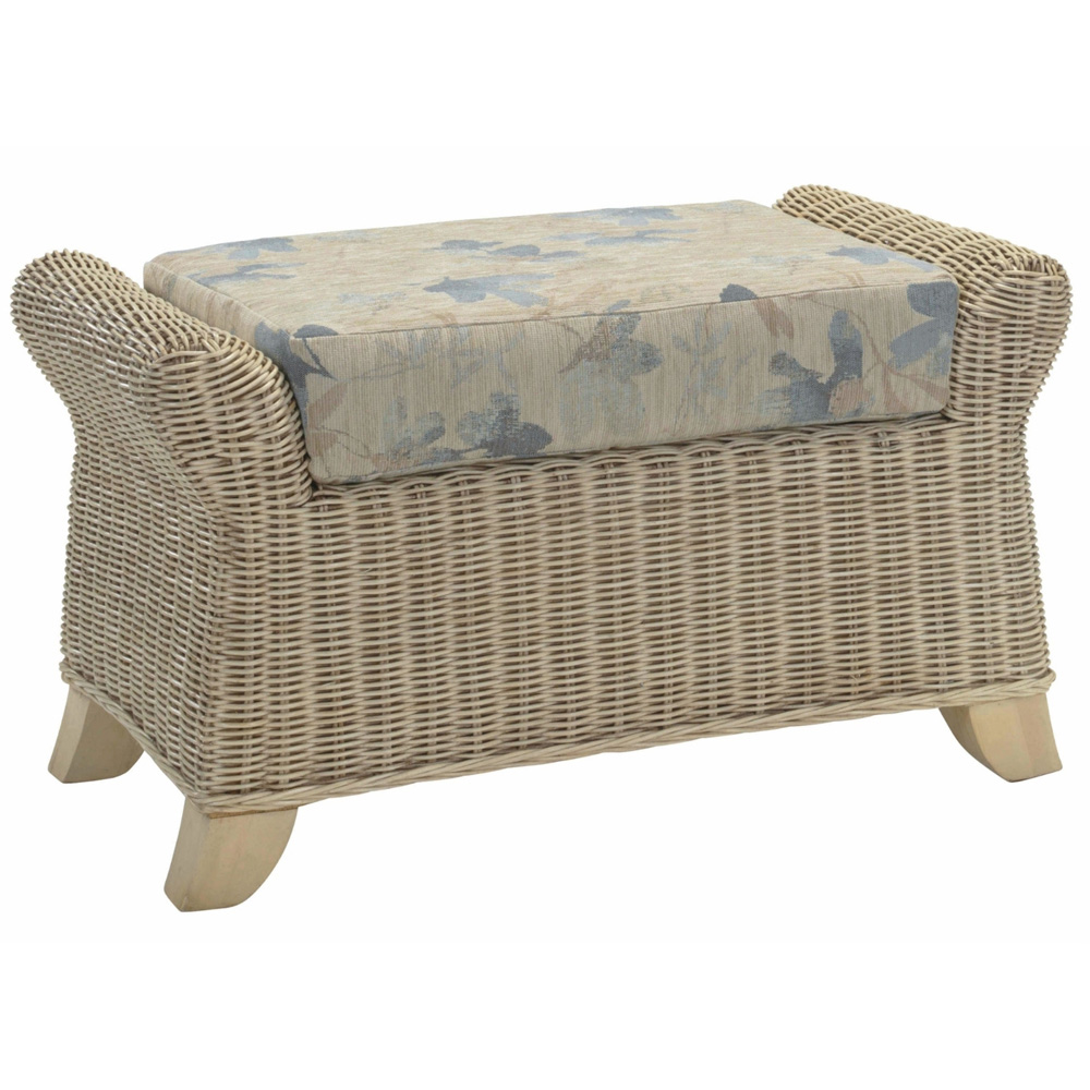 Desser Furniture Clifton Oasis Natural Rattan Footstool Image 2
