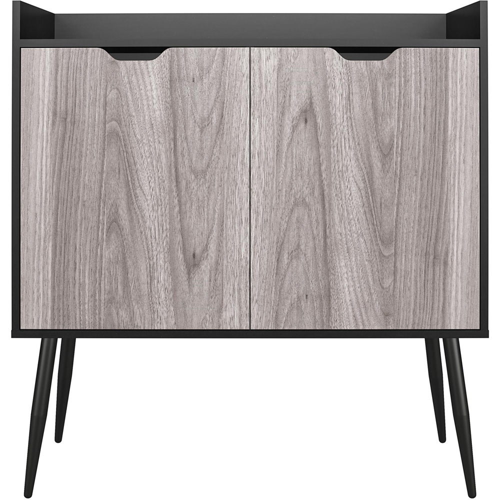 Dorel Copley 2 Door 2 Shelf Black Oak Bar Cabinet Image 3