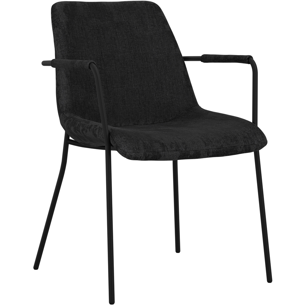 LPD Home Carlo Black Dining Chair Set of 2 Image 2