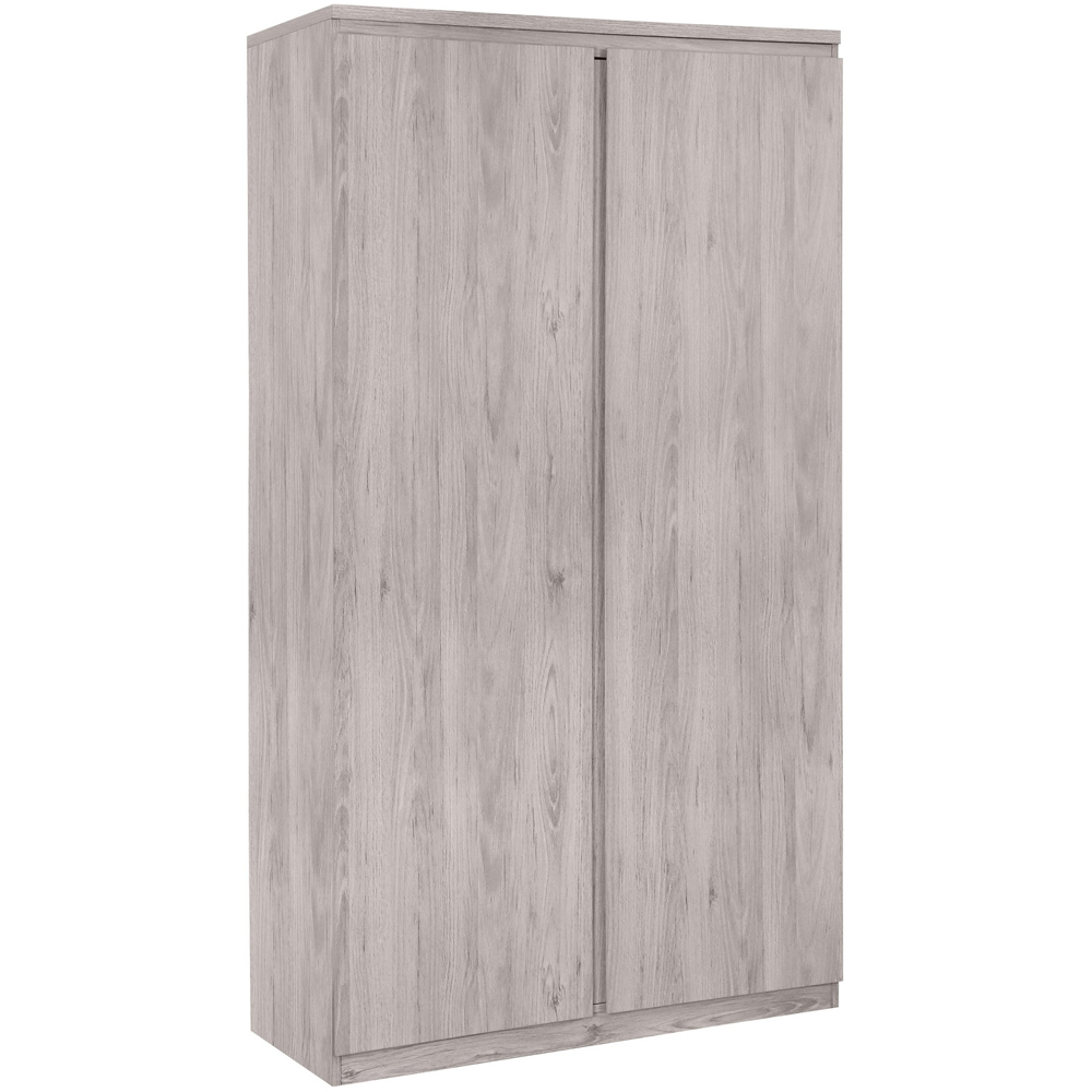 Julian Bowen Jupiter 2 Door Grey Oak Wardrobe Image 2