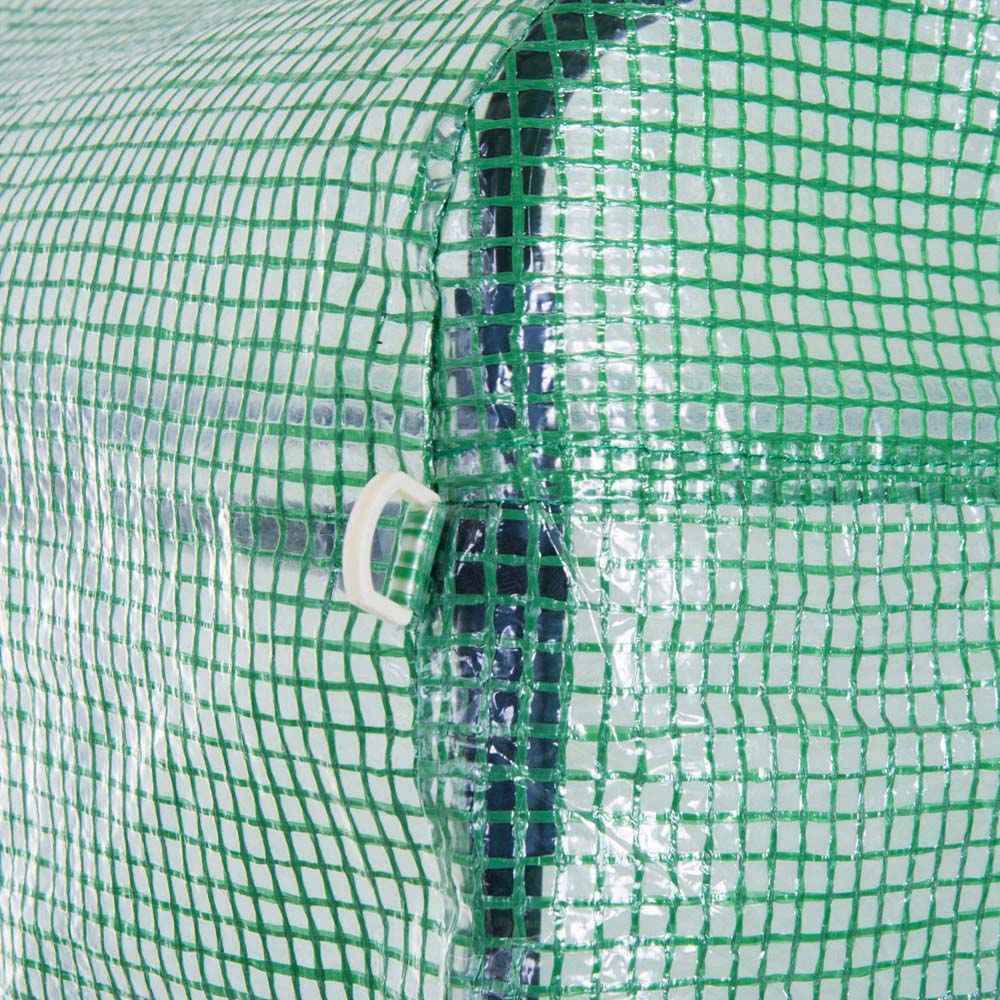 Outsunny Green Plastic 10 x 19.6ft Polytunnel Greenhouse Image 3