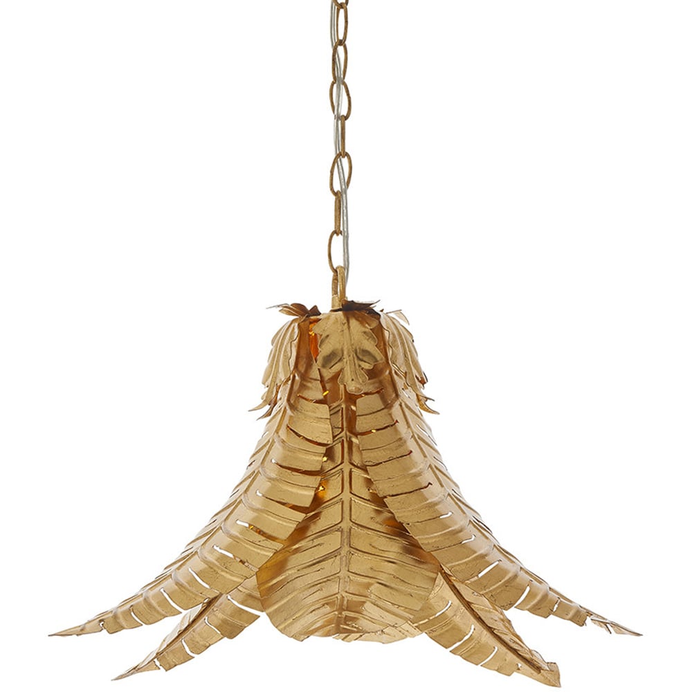 Merano Anzio Distressed Gold Pendant Ceiling Light Image 3
