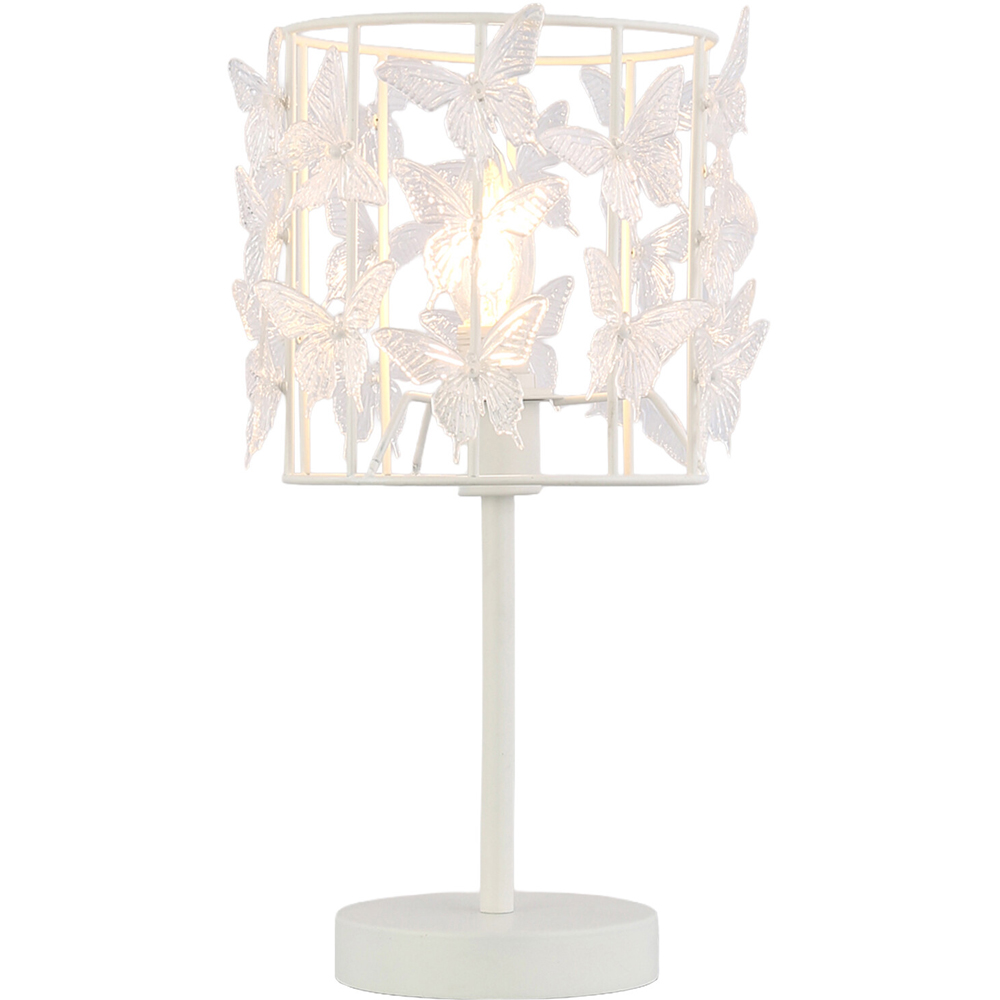 Zoe Butterfly Table Lamp White Image 3