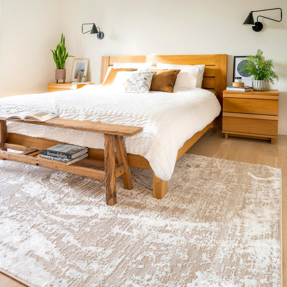 Kukoon Hatton Lena Beige Abstract Rug 120 x 170cm Image 1