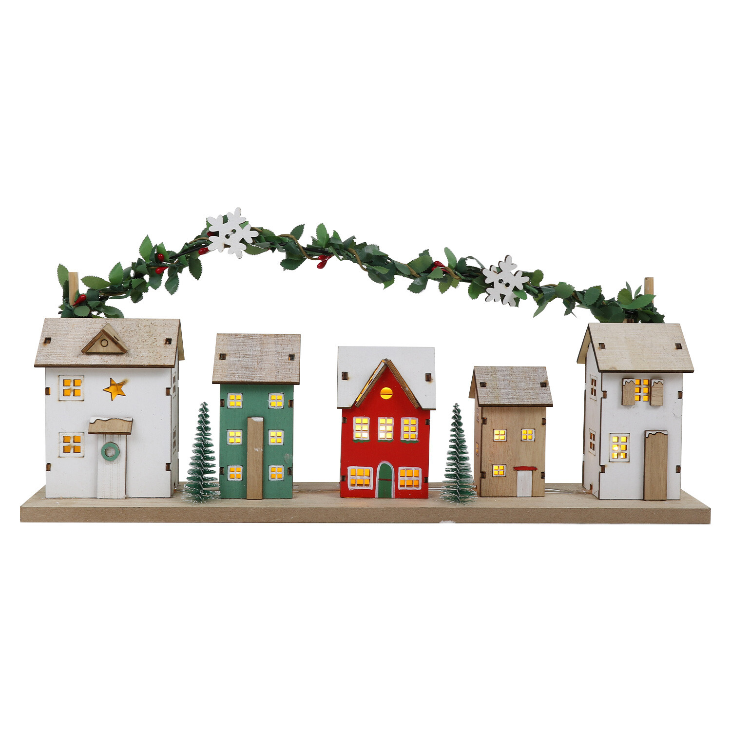 LED Wooden House Scene - Neutral Image 3