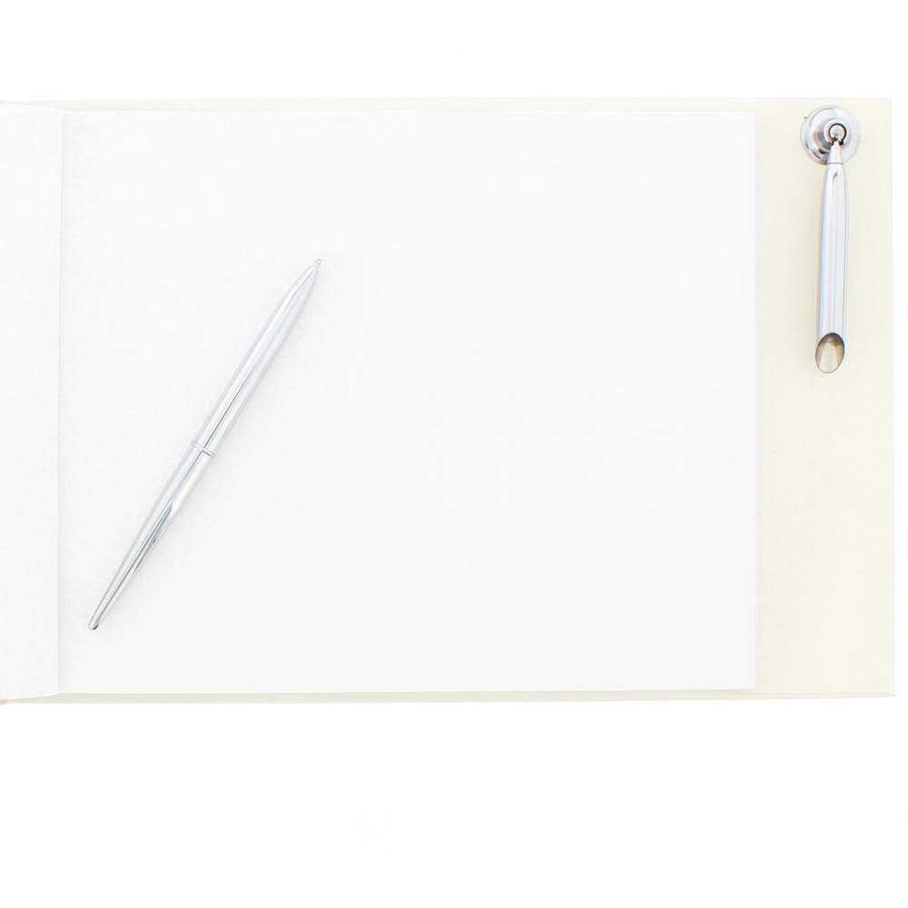 Personalised Memento Personalised Boofle Hardback Wedding Guest Book and Pen Image 3