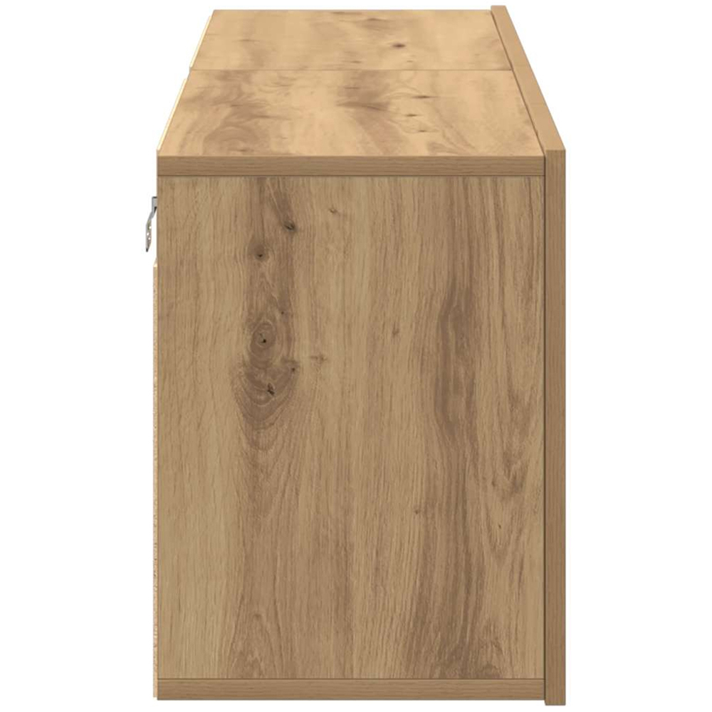 vidaXL 2 Door Artisan Oak Wall Mounted TV Cabinet Set of 2 Image 6