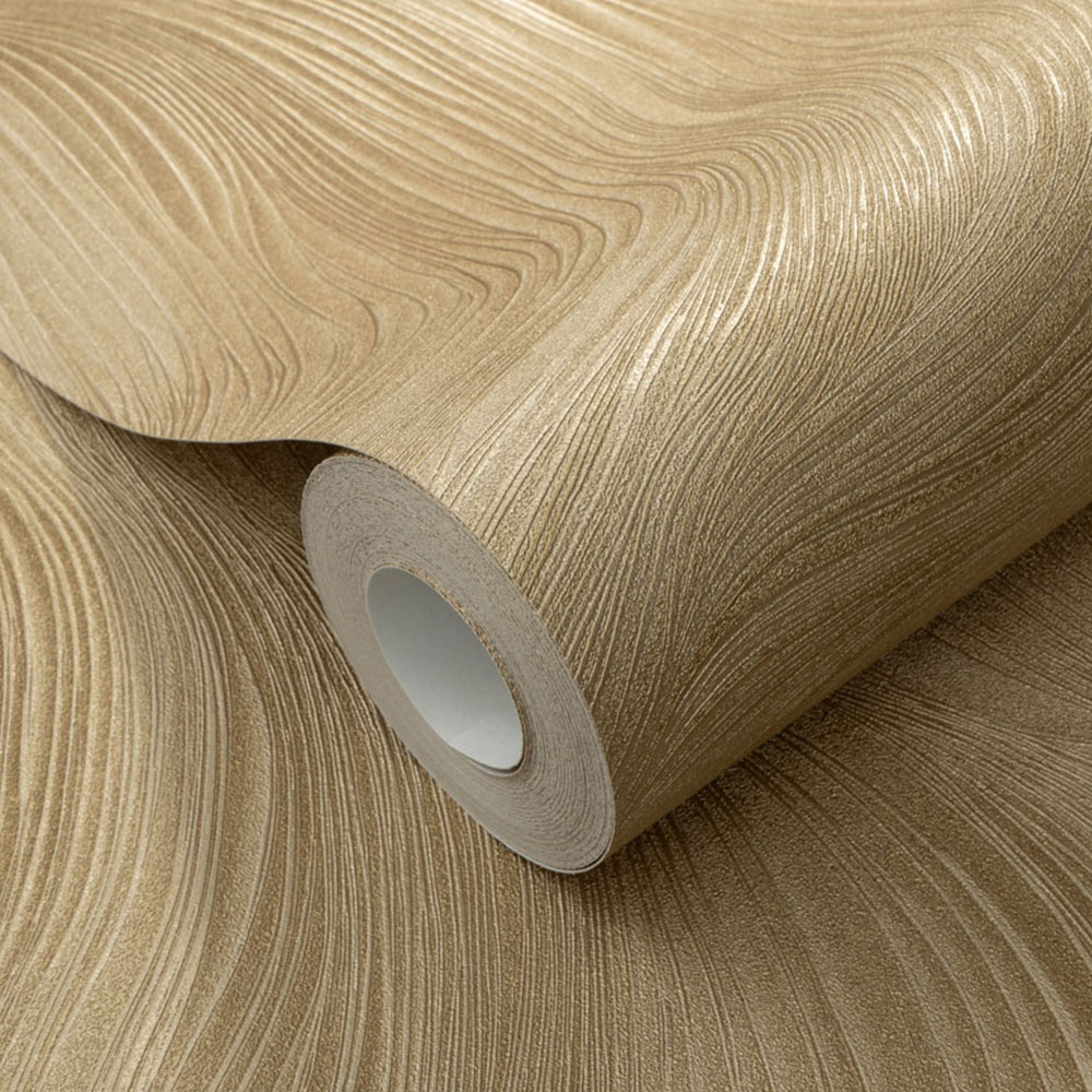 Erismann Waves of Light Gold Vinyl Wallpaper Image 3