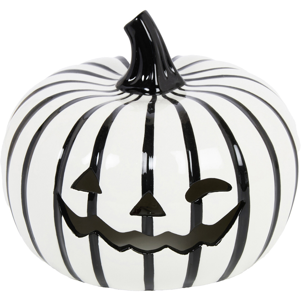 Halloween Stripe Pumpkin Monochrome Image 3
