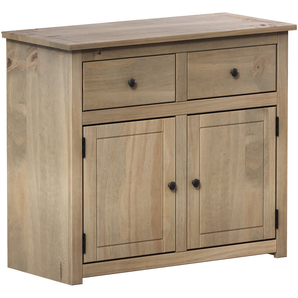 Vida Designs Panama 2 Drawer Pine Sideboard Image 2