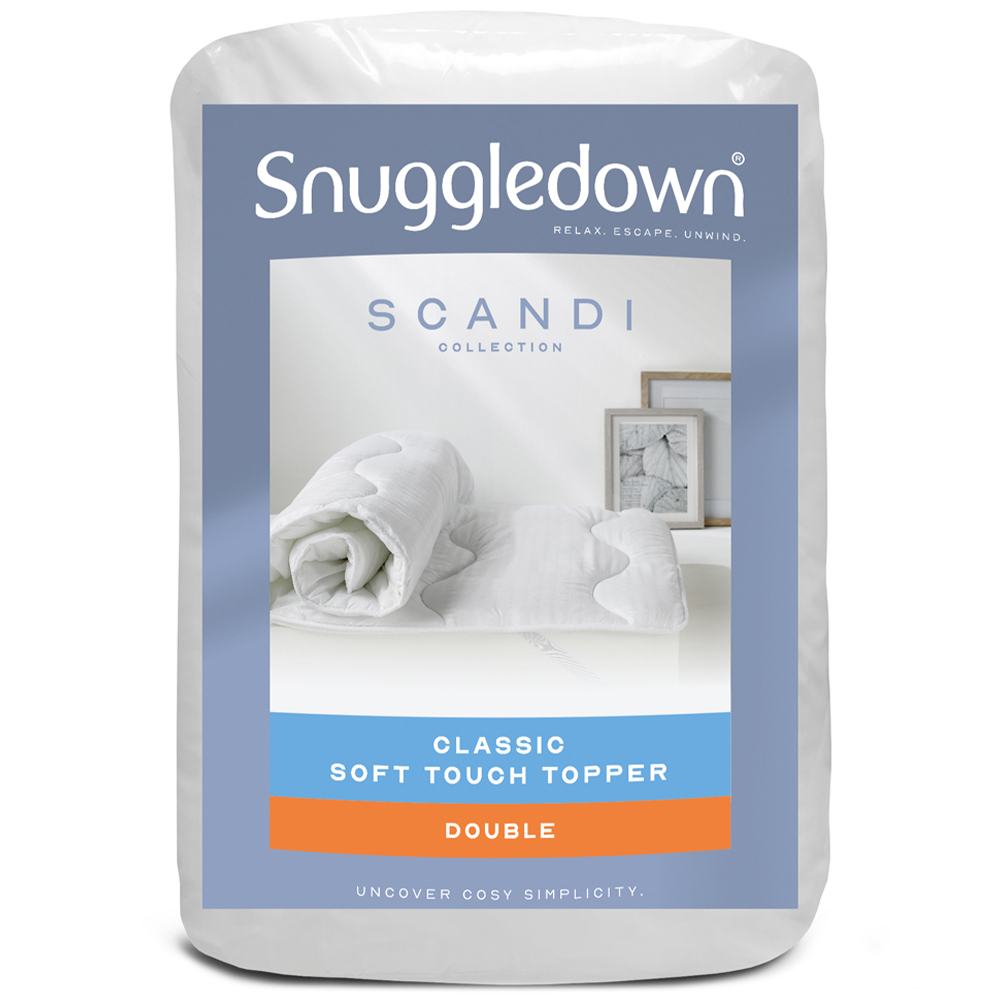 Snuggledown Double Scandinavian Hollowfibre Mattress Topper Image 1