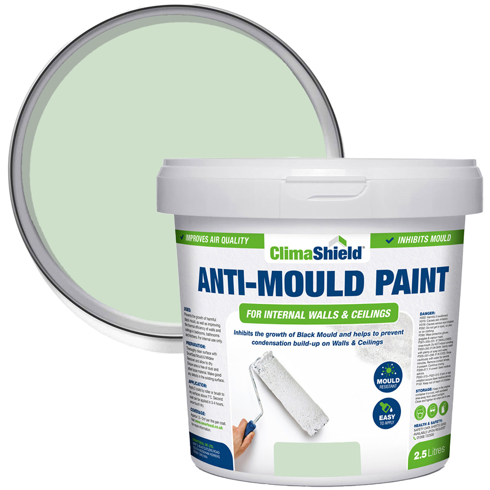 SmartSeal Green Anti Mould Paint 2.5L Image 1