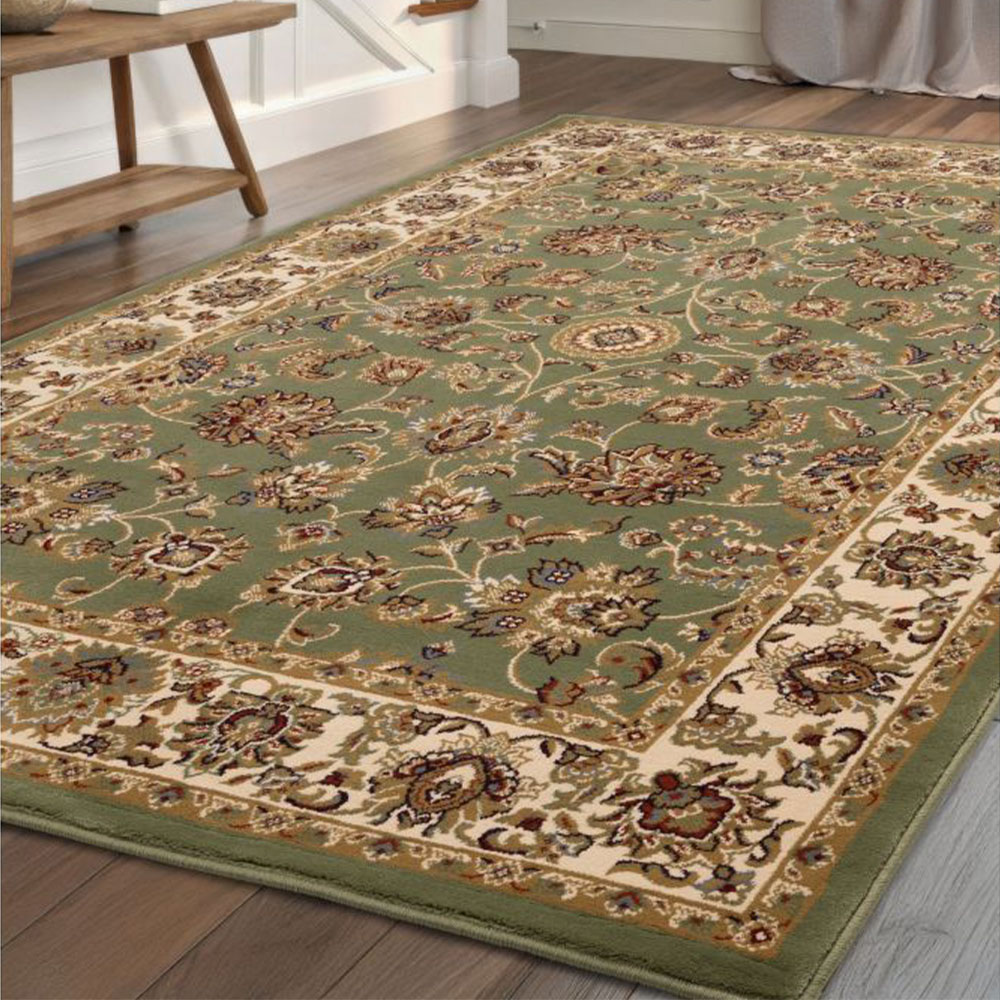 Homemaker Kellan Green Traditional Rug 240 x 340cm Image 1