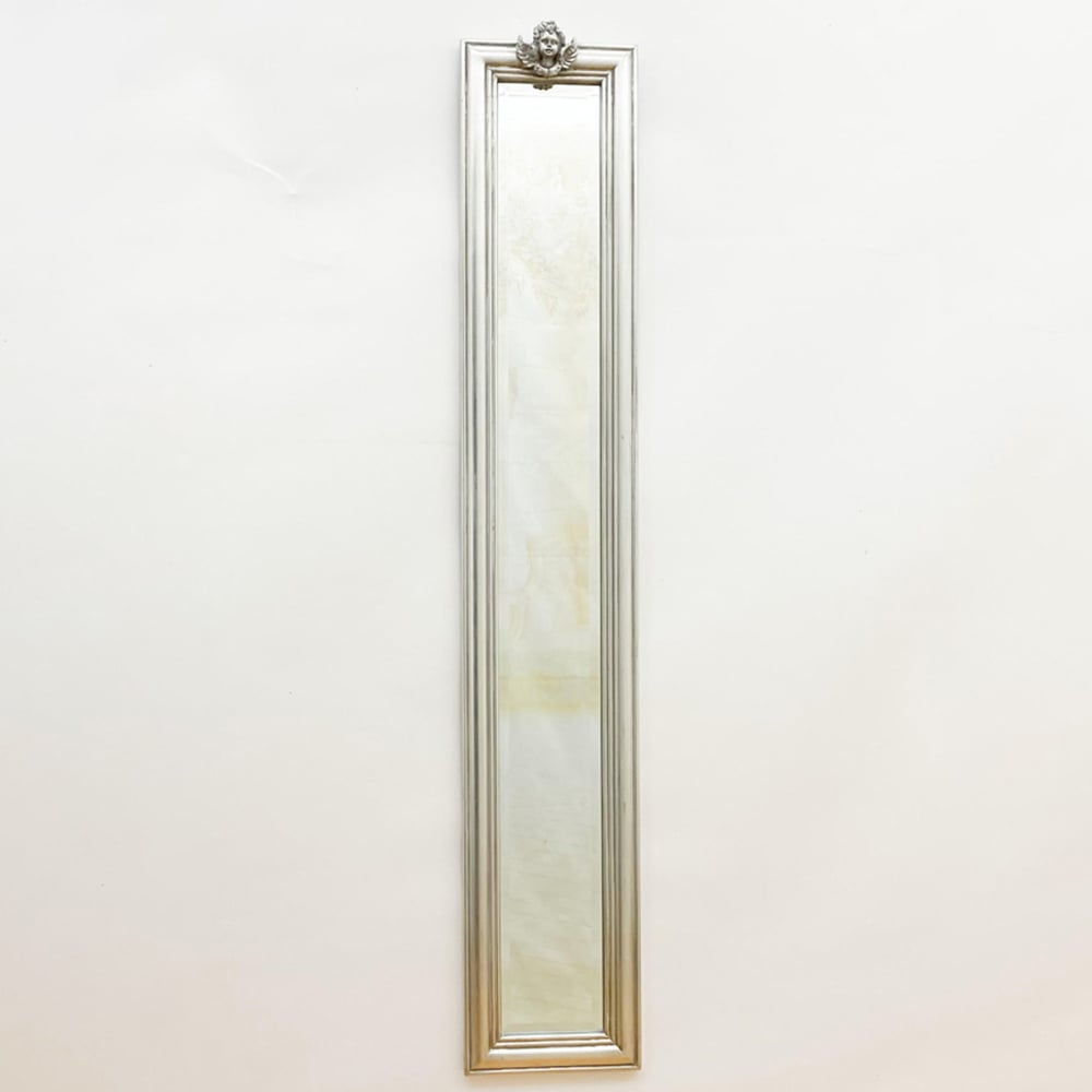 Acacia Home Silver Elegant Slim Wall Mirror 109 x 13cm Image 3