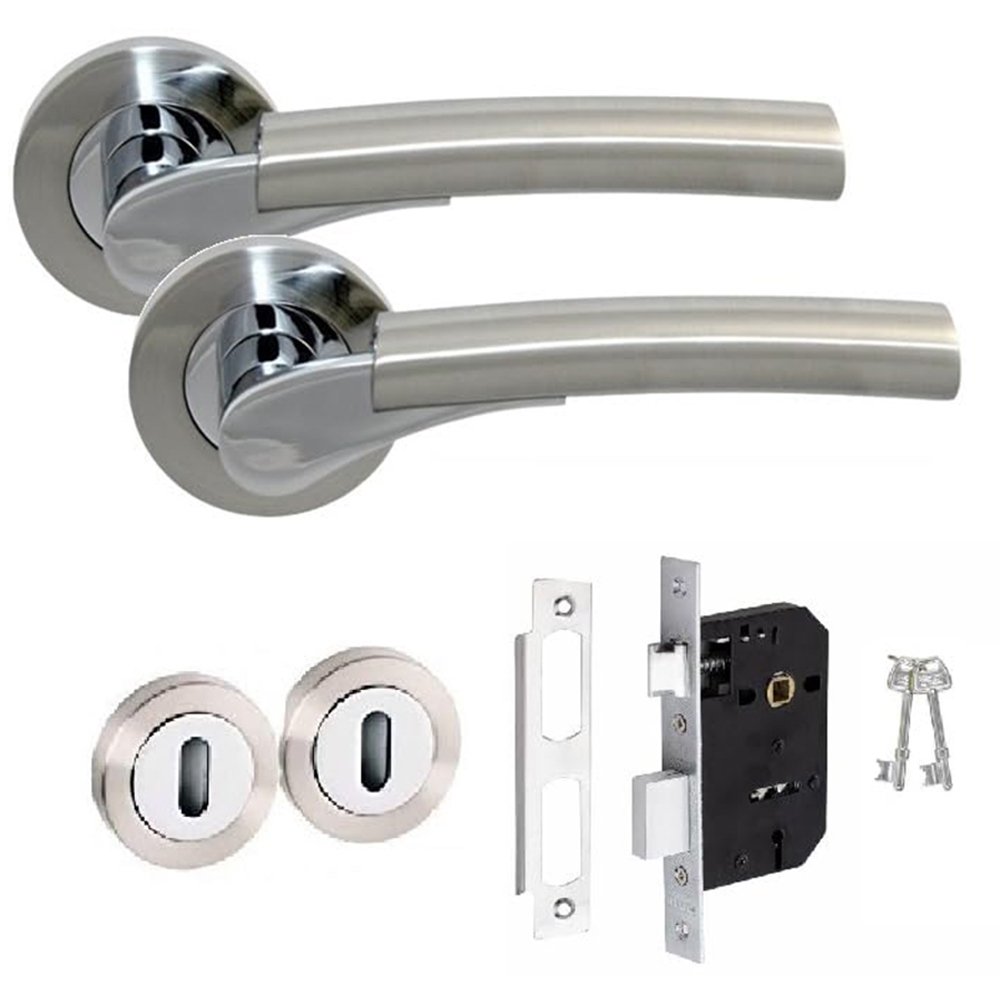 Golden Grace Chrome Verona Ultimo Duo Handle Set 64mm Image 1