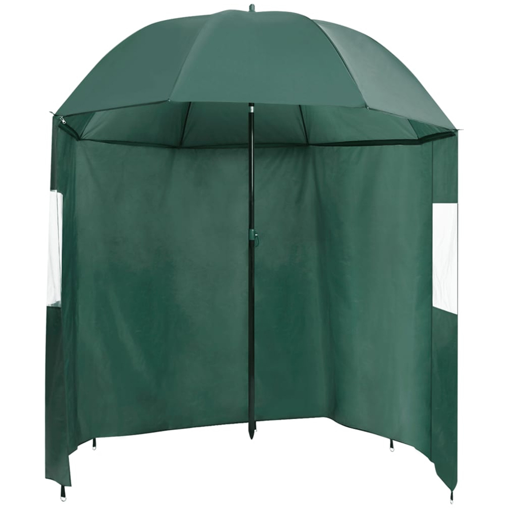 vidaXL Green Fishing Umbrella 2.2 x 1.93m Image 2