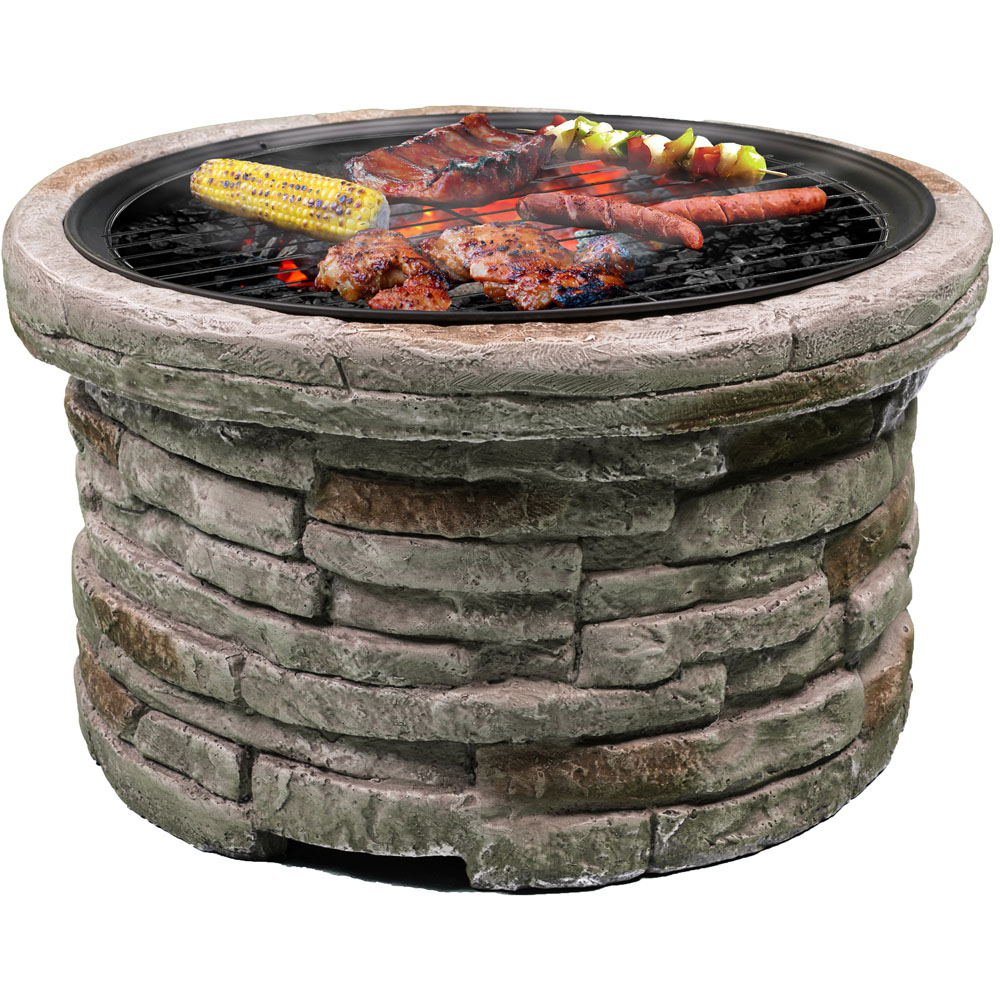 Centurion Fireology SAMUI 3 in 1 Beige Garden Fire Pit Image 3