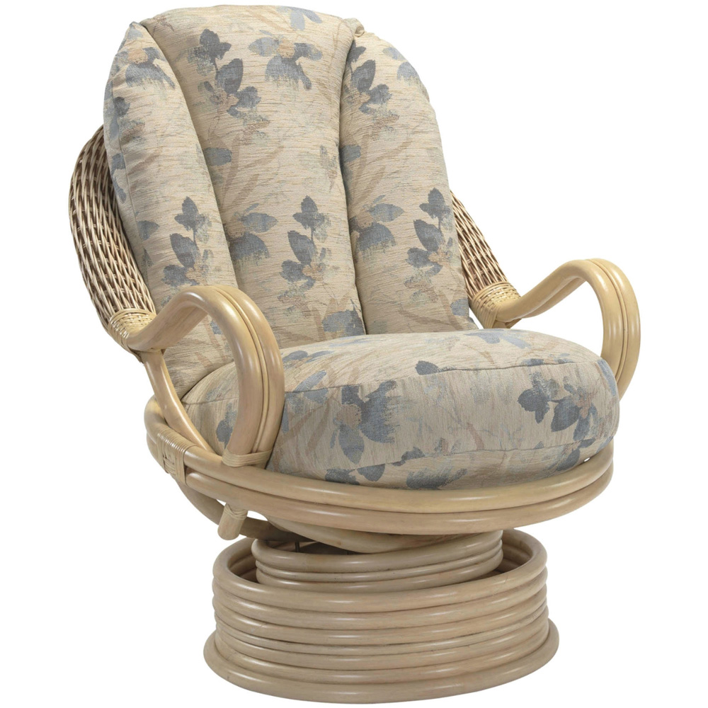 Desser Furniture Clifton Natural Rattan Oasis Swivel Rocking Chair Image 2