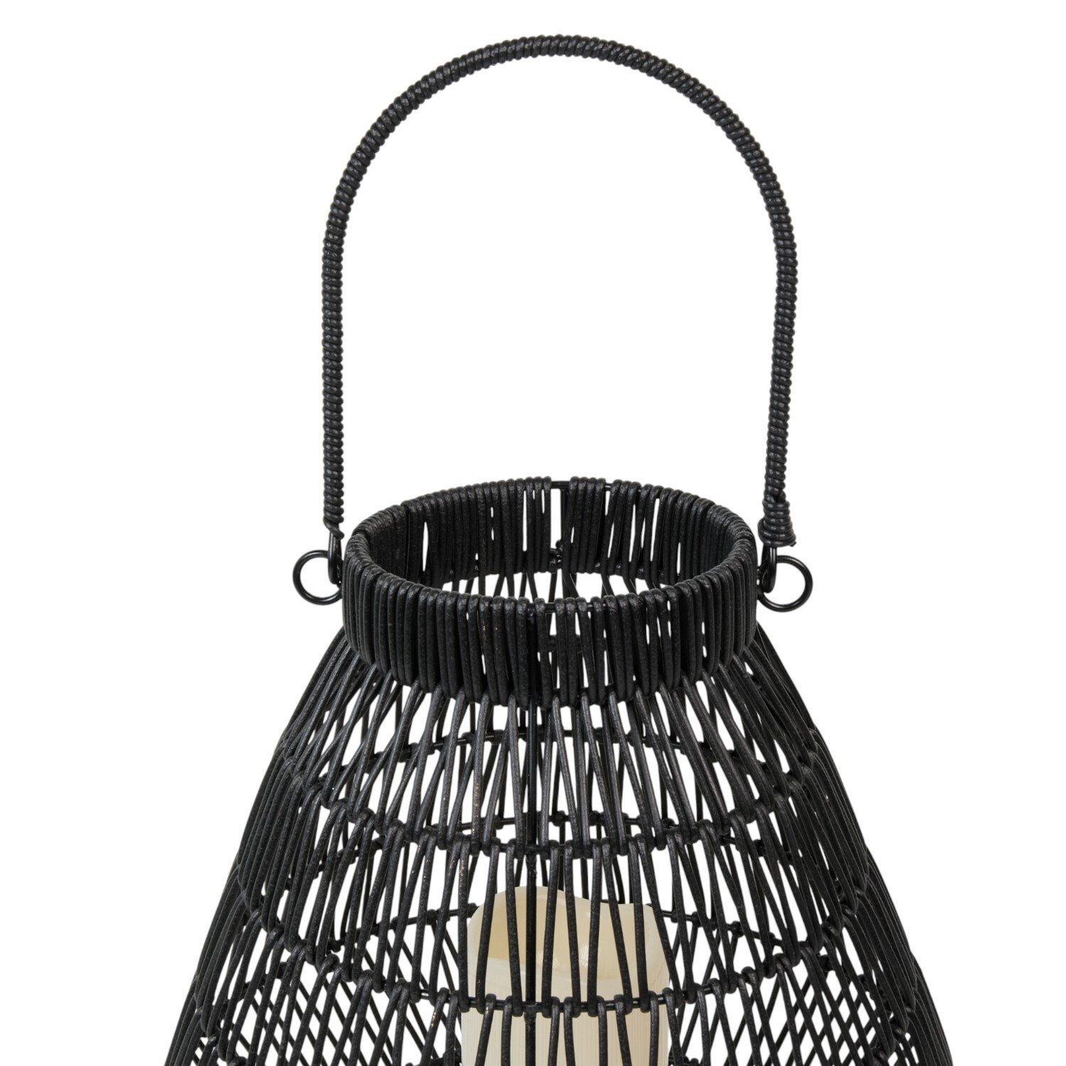 Elodie Lantern with LED Candle - Black Image 2
