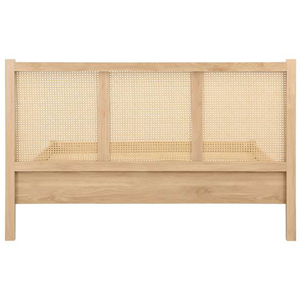 Croxley King Size Oak Rattan Bed Image 5