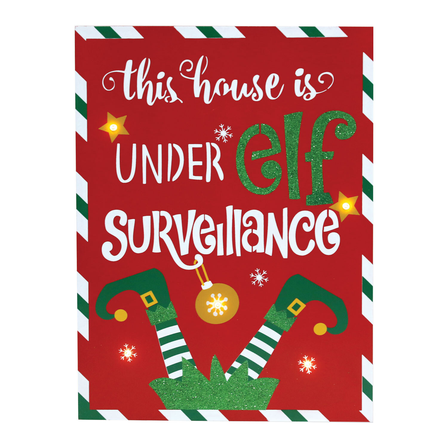 A Christmas Tale Under Elf Surveillance LED Sign Christmas Decoration Image 3