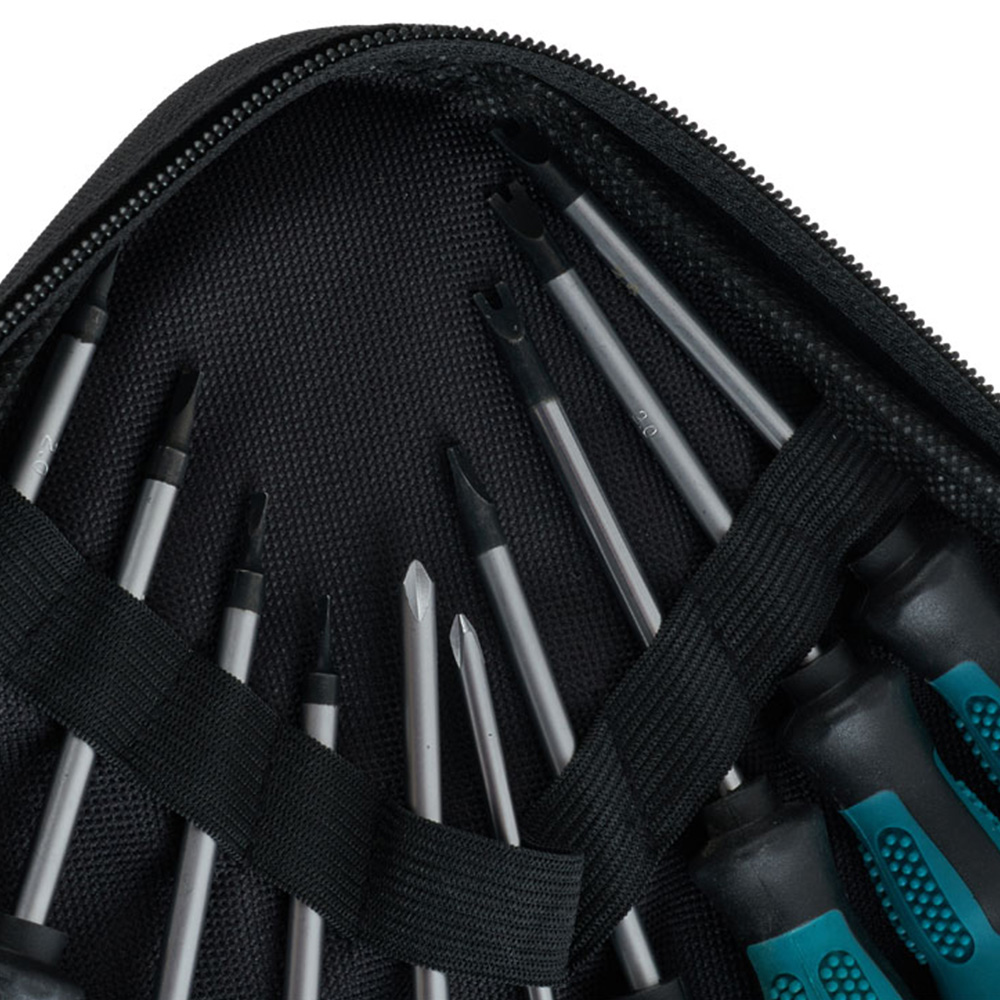 Living and Home 10 Piece Multi-Purpose Screwdriver Set with Storage Bag Image 2