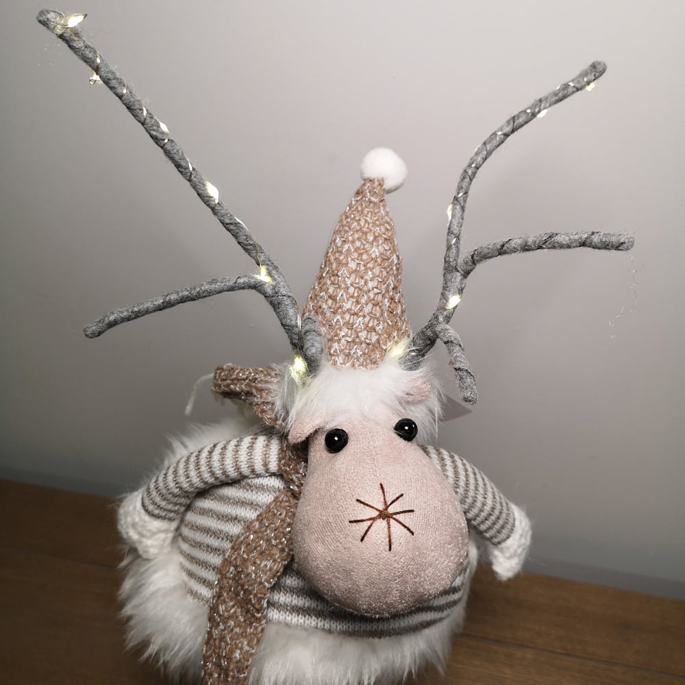 Samuel Alexander Light Up Standing Reindeer Christmas Decoration Image 3