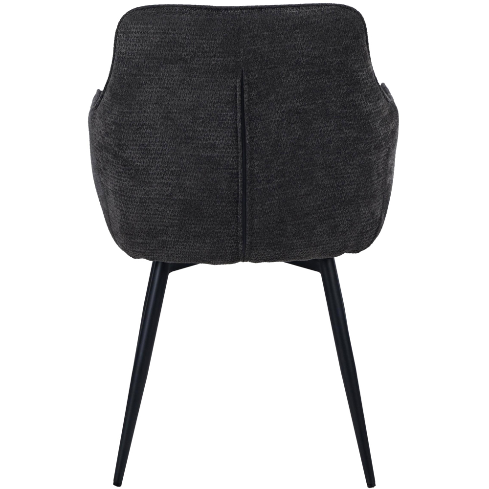 Portland Axton Black Fabric Dining Chair Image 6