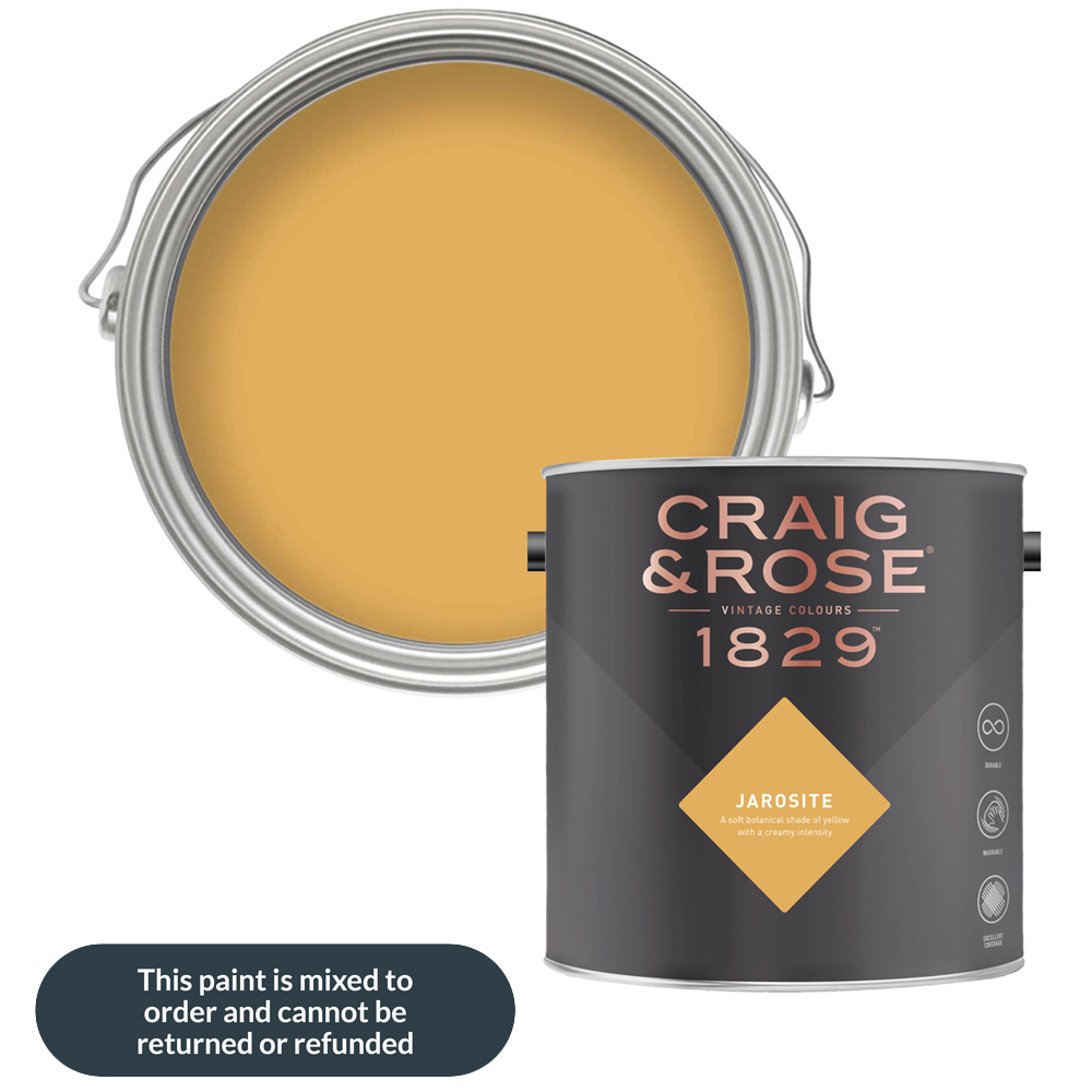Craig & Rose Walls and Ceilings Jarosite Chalky Emulsion Paint 5L Image 1