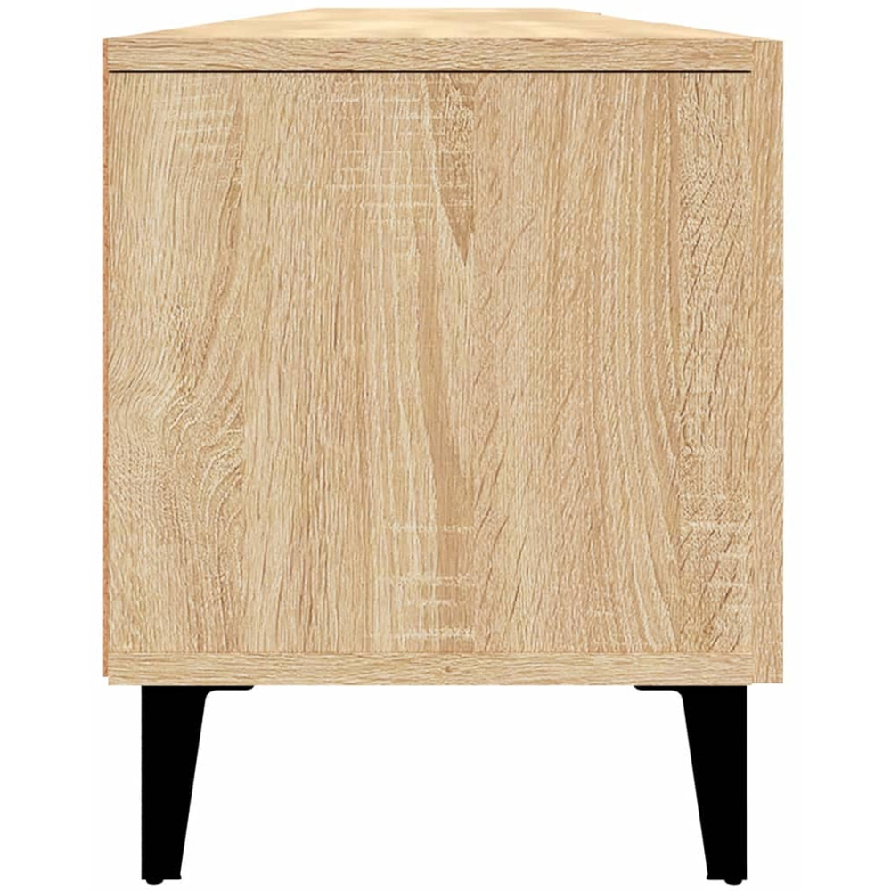 vidaXL 4 Door 2 Shelf Sonoma Oak Wide TV Cabinet Image 8