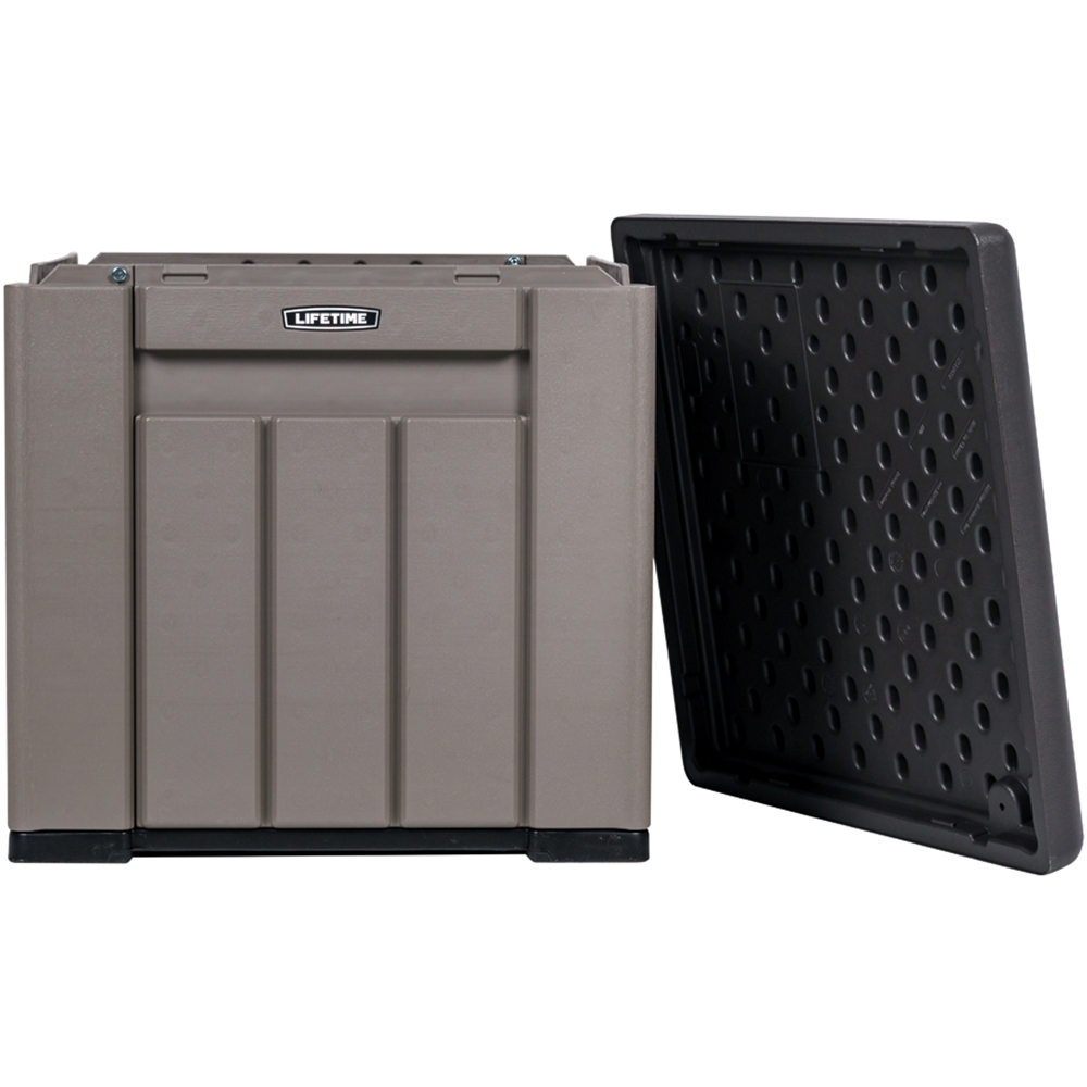 Lifetime Products Grey Outdoor Storage Cube Image 4