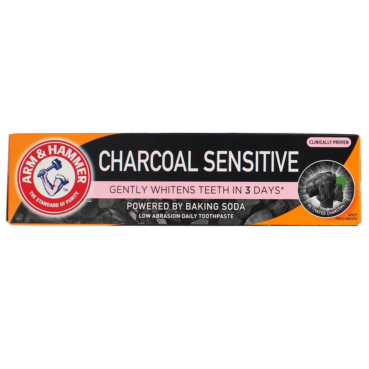 Arm & Hammer Charcoal Sensitive Toothpaste - Black Image