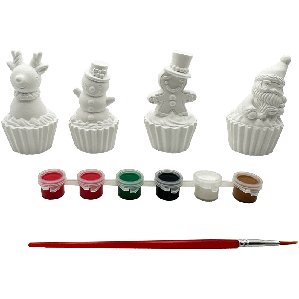 Paint Your Own Christmas Cupcake Kit Image 3